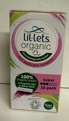 Lil-Lets Non App Organic Super - 16 Per Pack