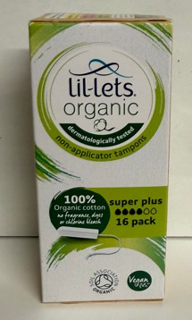 Lil -Lets Non App Organic Super Plus - 16 Per Pack