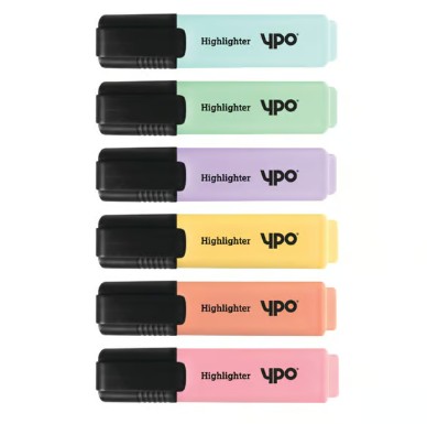 YPO Pastel Highlighters (6 Pack)