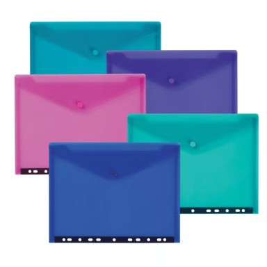 Polyfile Foolscap Folder With Holes