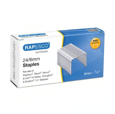 Staples - 24/6mm (5000 per box)