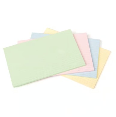 Record Cards Assorted Colours (203mm x 127mm)