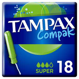 Tampax Compak Super - Pack of 18