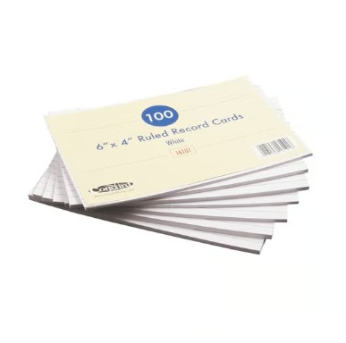 Record cards (150mm x 101mm)