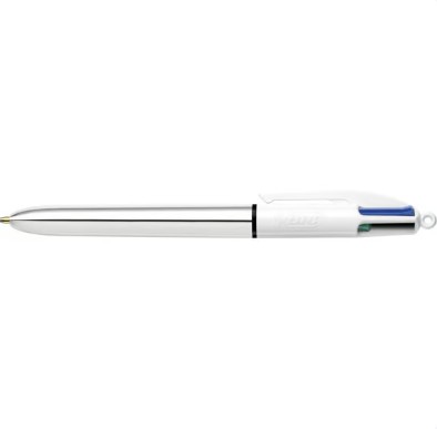 BIC 4 Colour Pen Silver