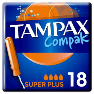 Tampax Compak Super Plus - 18 Pack